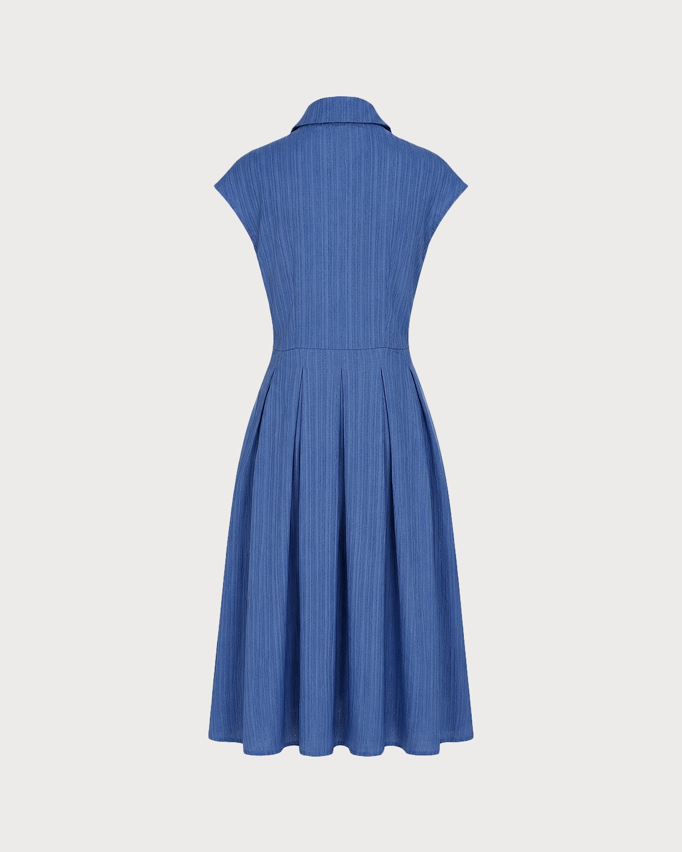 Blue Collar Button Button Midi Dress & Reviews - Blue - Dresses