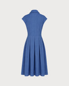 Women's Woven Polyester Midi Dress Dresses - RIHOAS