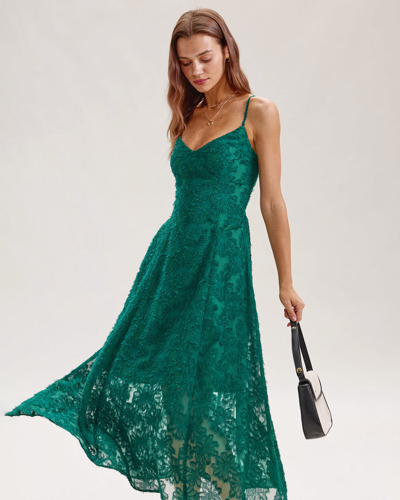 Women's Woven Polyester Midi Dress Dresses - RIHOAS