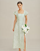 Women's Woven Polyester Midi Dress Dresses - RIHOAS