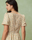 Women's Woven Polyester Midi Dress Dresses - RIHOAS
