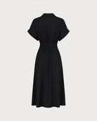 Women's Woven Polyester Midi Dress Dresses - RIHOAS