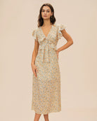 Women's Woven Polyester Midi Dress Dresses - RIHOAS