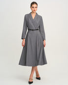 Women's Woven Polyester Midi Dress Dresses - RIHOAS