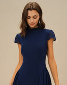 Women's Woven Polyester Midi Dress Dresses - RIHOAS