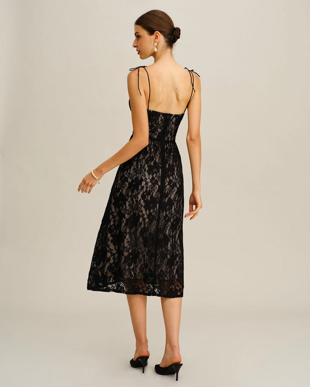 Women's Woven Polyester Midi Dress Dresses - RIHOAS