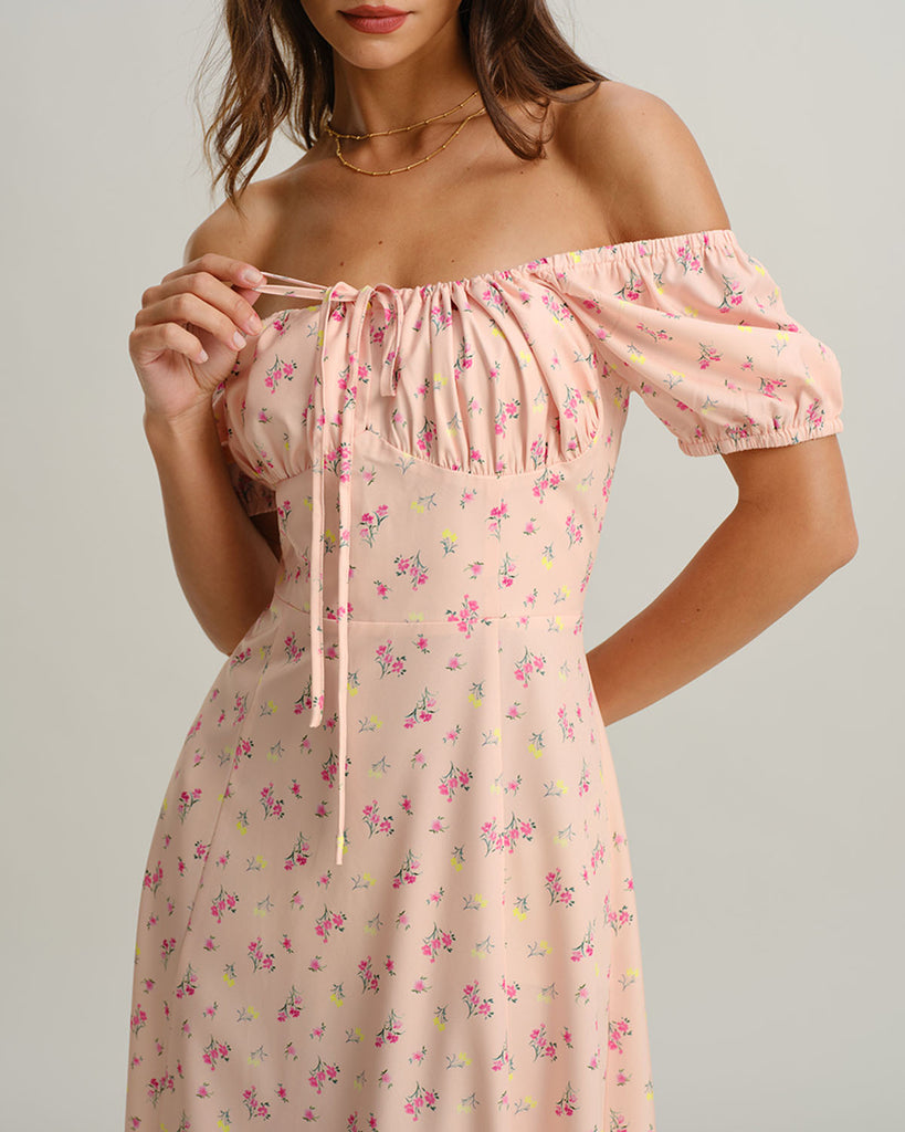 Women's Woven Polyester Midi Dress Dresses - RIHOAS