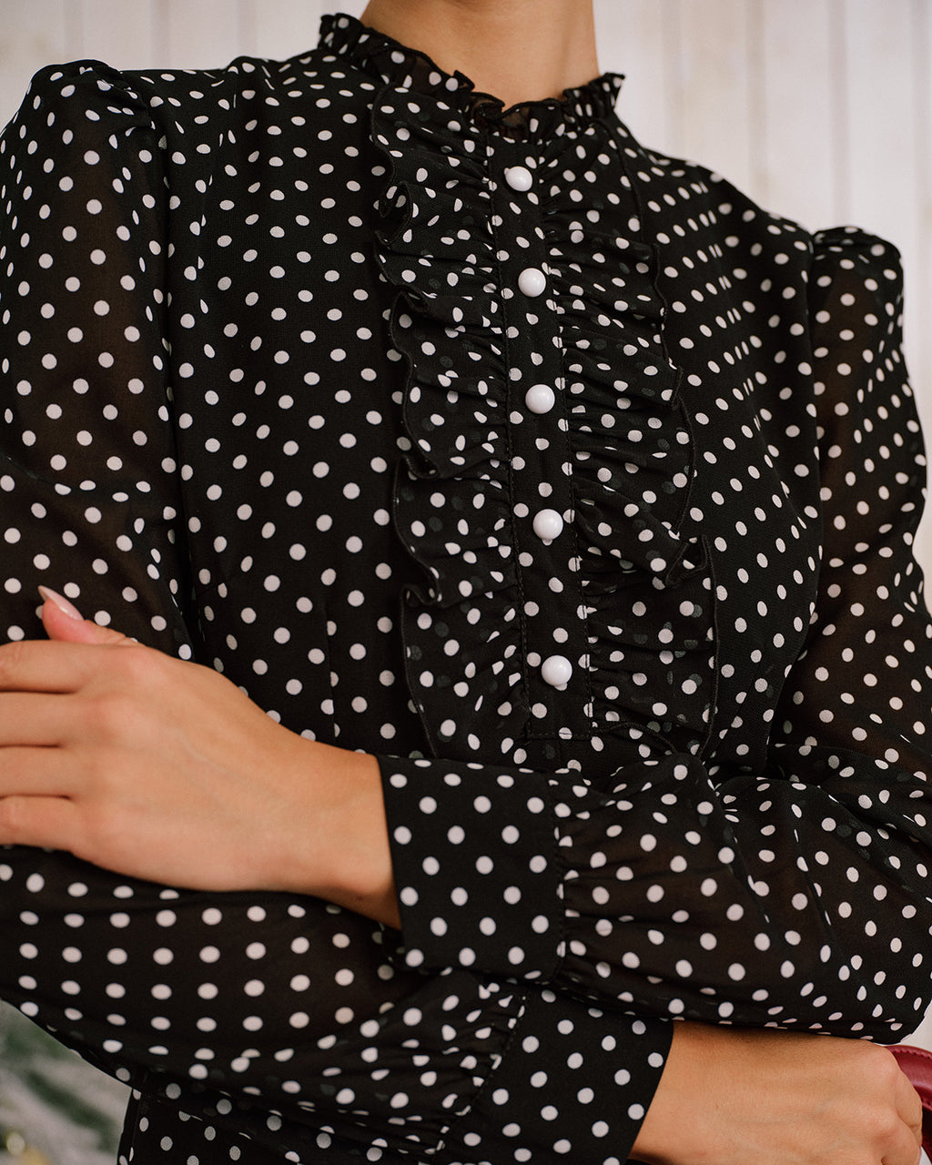 Women's Woven Polyester Midi Dress Dresses - RIHOAS