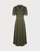 Women's Woven Polyester Midi Dress Dresses - RIHOAS