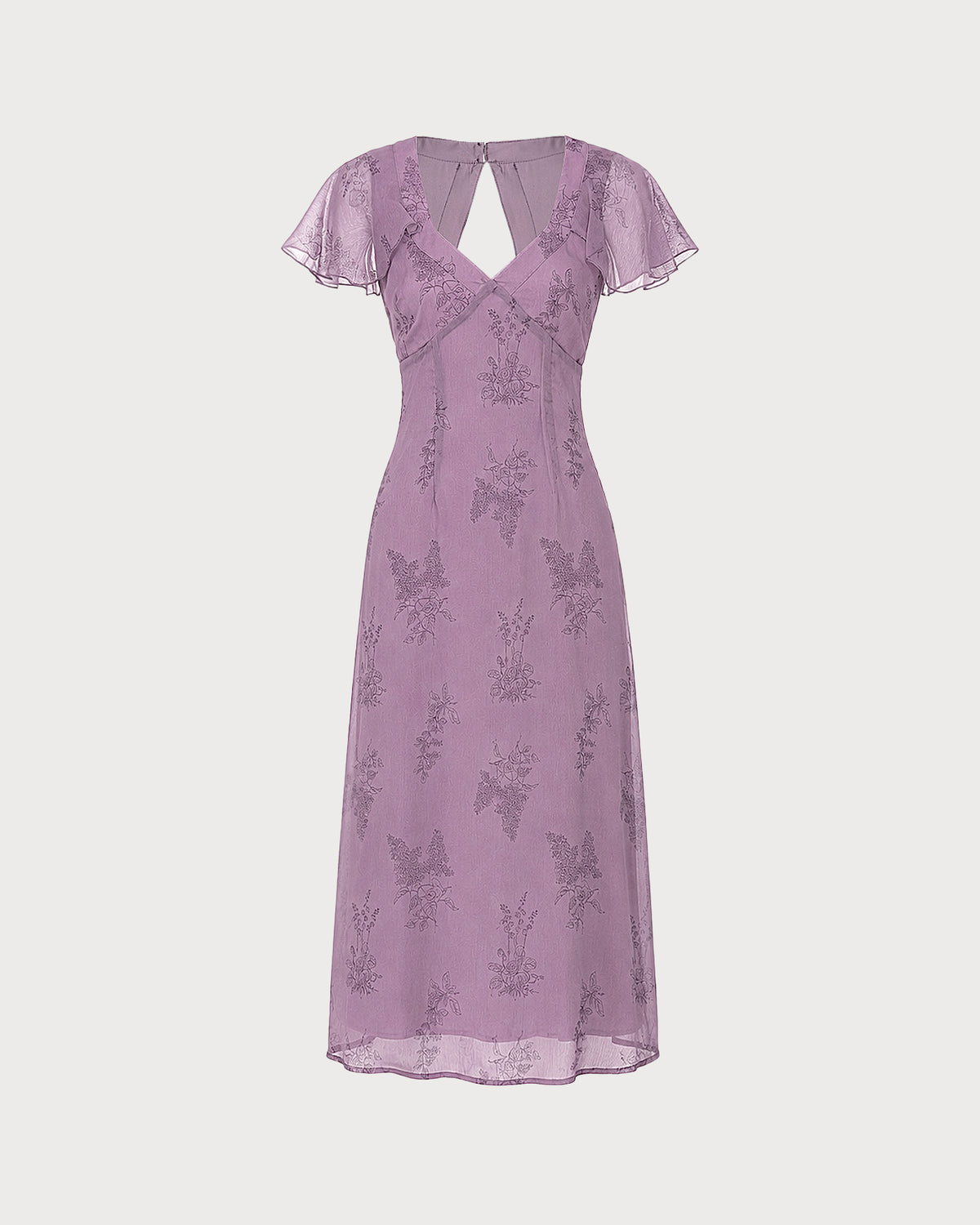 Women's Woven Polyester Midi Dress - RIHOAS