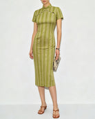 Women's Woven Polyester Midi Dress Dresses - RIHOAS