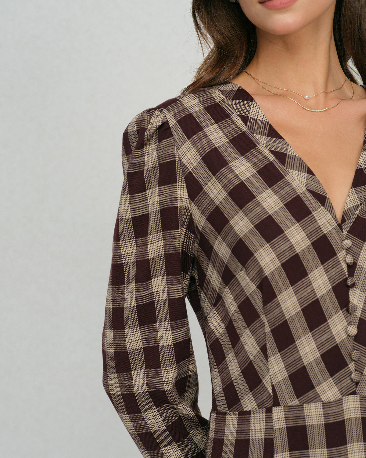 Women's Woven Polyester Midi Dress Dresses - RIHOAS