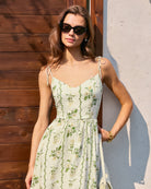 Women's  Woven Polyester  Midi Dress Dresses - RIHOAS