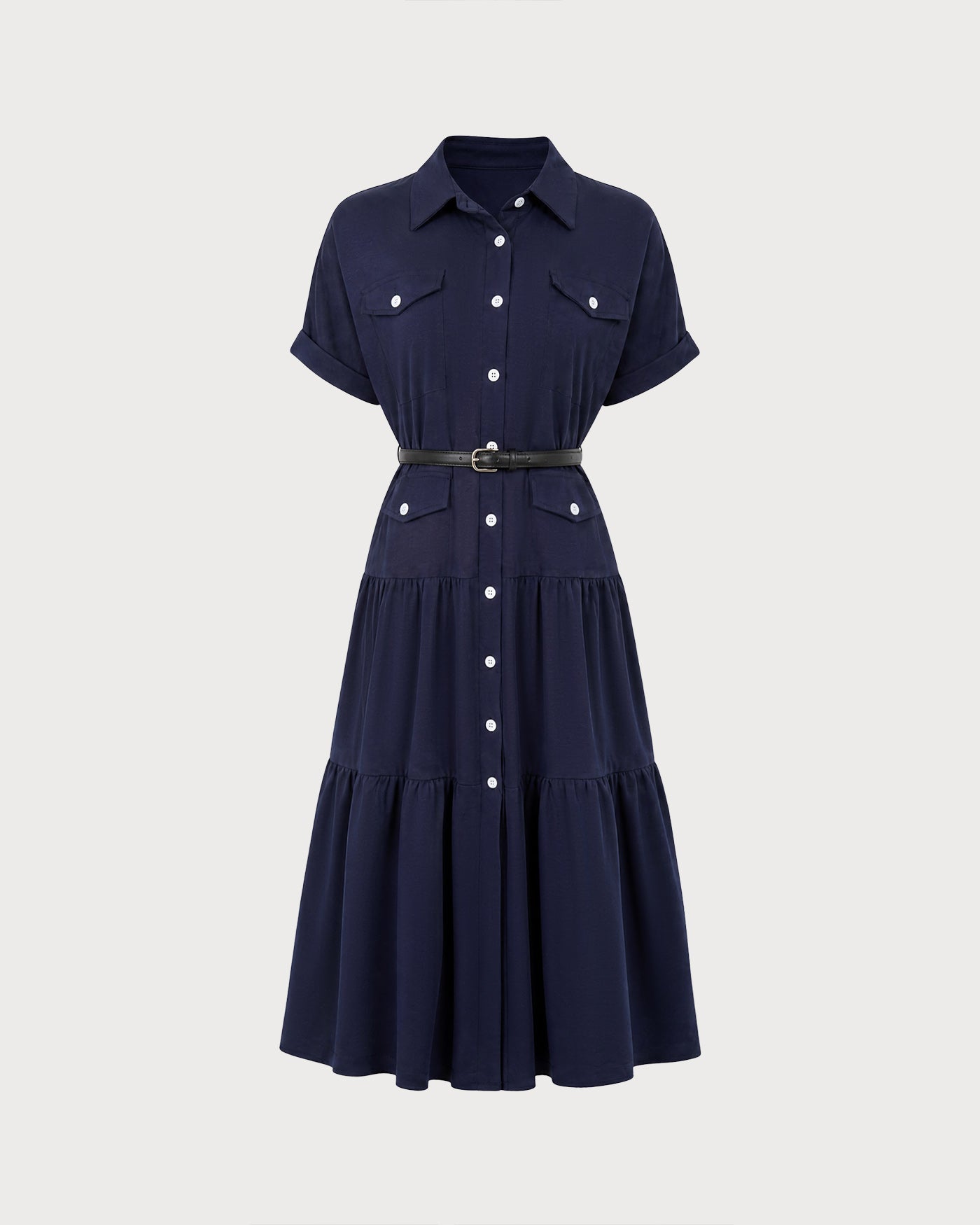 Women's  Woven Polyester Midi Dress Dresses - RIHOAS