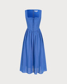 Women's Woven Polyester Midi Dress Dresses - RIHOAS