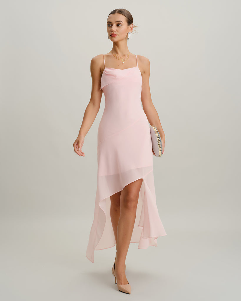 Women's Woven Polyester Midi Dress Dresses - RIHOAS