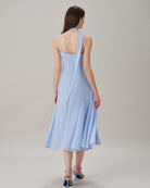 Women's  Woven Polyester Midi Dress Dresses - RIHOAS