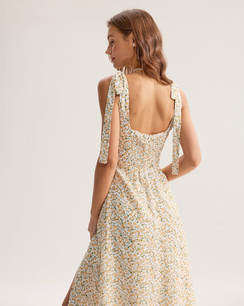 Women's Woven Polyester Midi Dress Dresses - RIHOAS