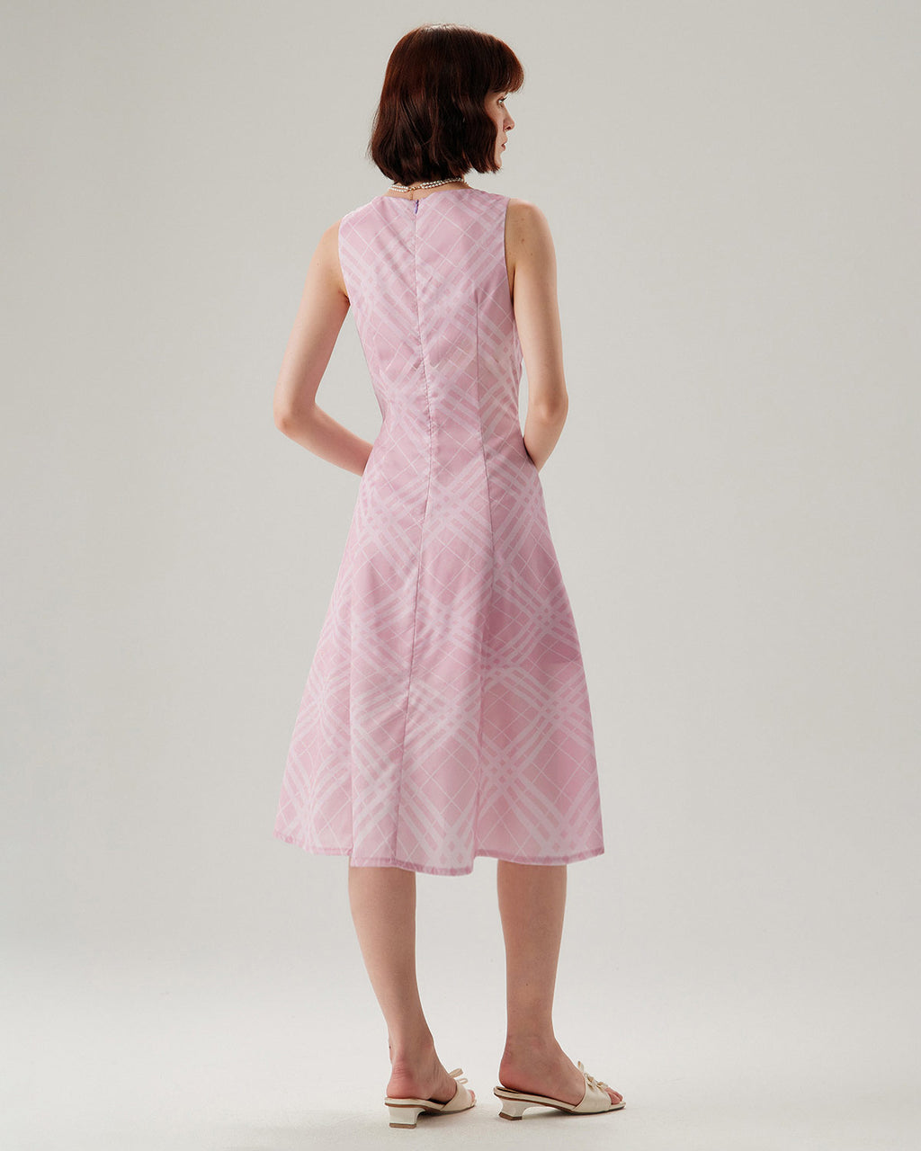 Women's Woven Polyester Midi Dress Dresses - RIHOAS