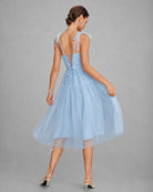 Women's Woven Polyester Midi Dress Dresses - RIHOAS