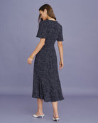Women's Woven Polyester Midi Dress Dresses - RIHOAS