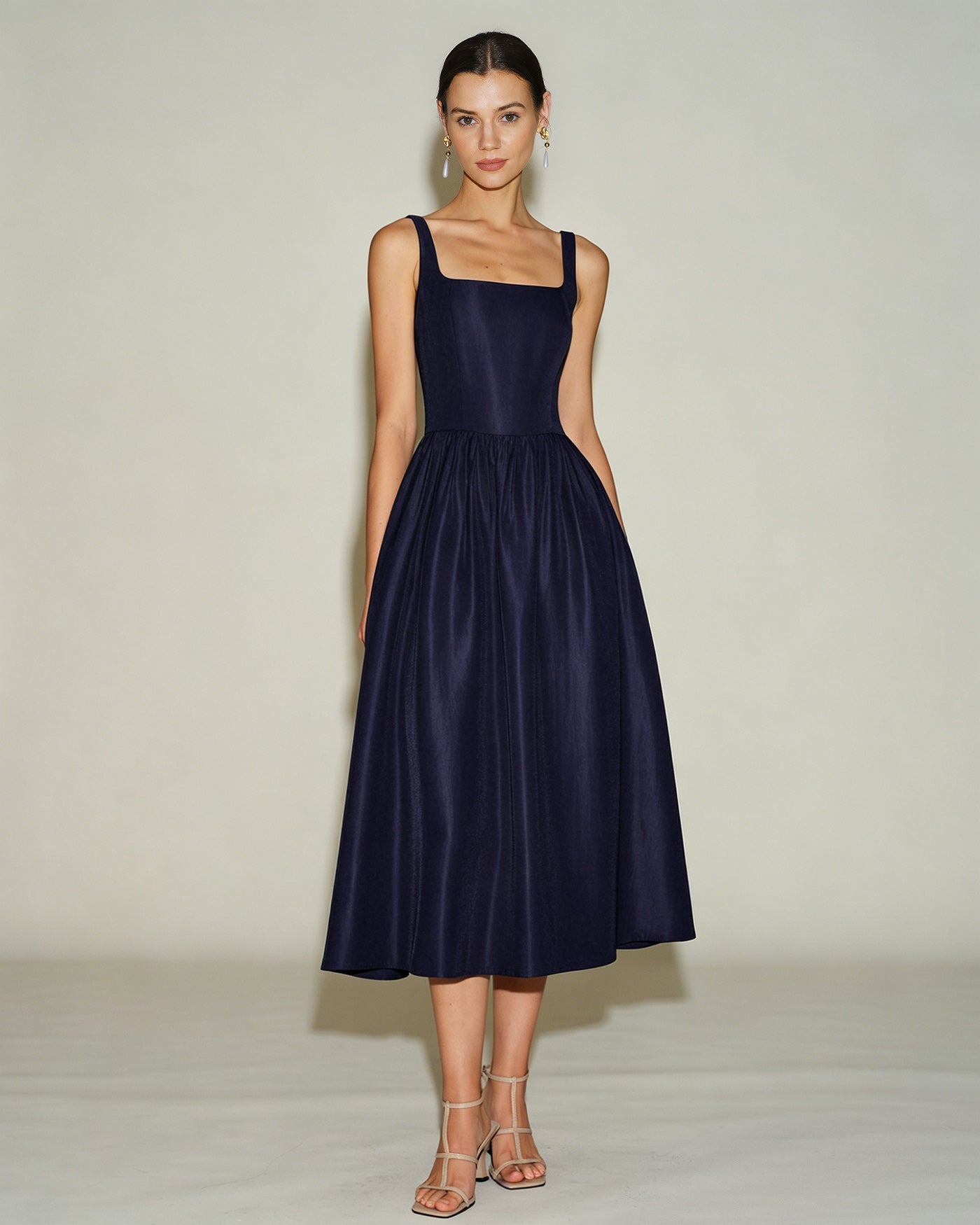 Blue Slip A-Line Midi Dress & Reviews - Blue - Dresses | RIHOAS Blue Slip A-Line Midi Dress & Reviews - Blue - Dresses | RIHOAS
