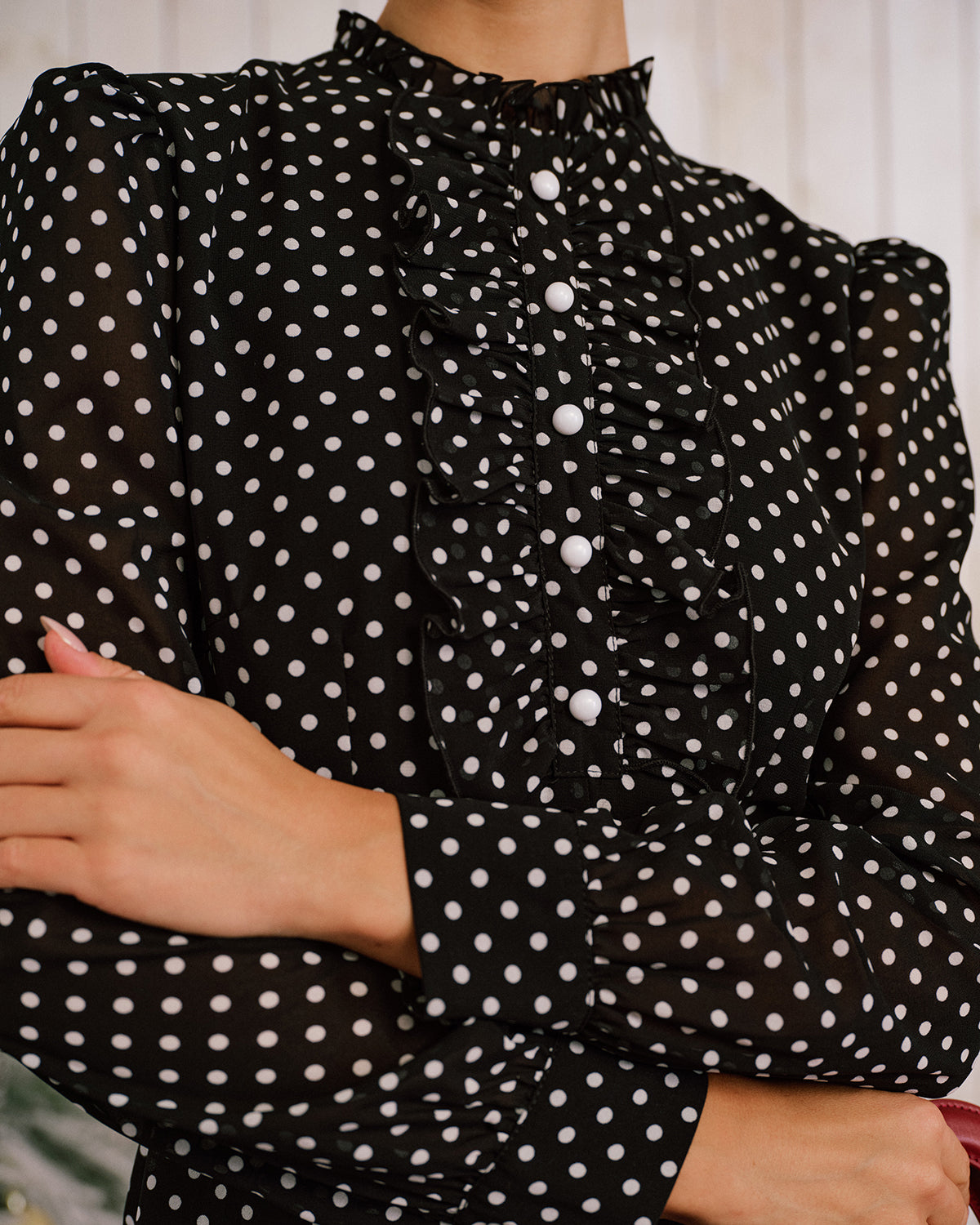 Women's Woven Polyester Midi Dress Dresses - RIHOAS