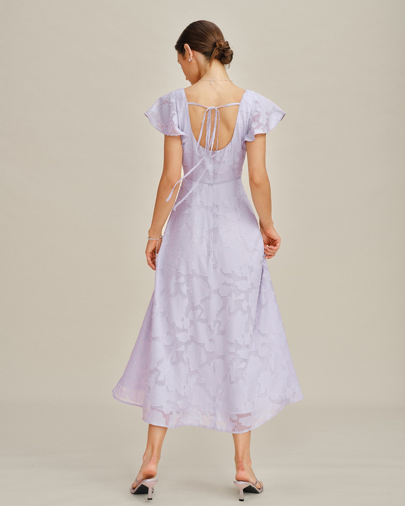 Women's Woven Polyester Midi Dress Dresses - RIHOAS