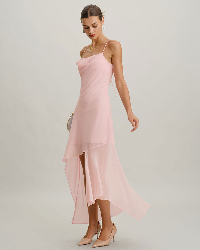 Women's Woven Polyester Midi Dress Dresses - RIHOAS