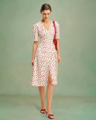 Women's Woven Polyester Midi Dress Dresses - RIHOAS
