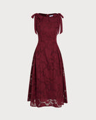 Women's Woven Polyester Midi Dress Dresses - RIHOAS