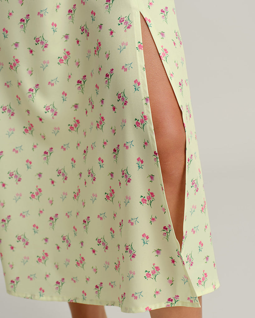 Women's Woven Polyester Midi Dress Dresses - RIHOAS