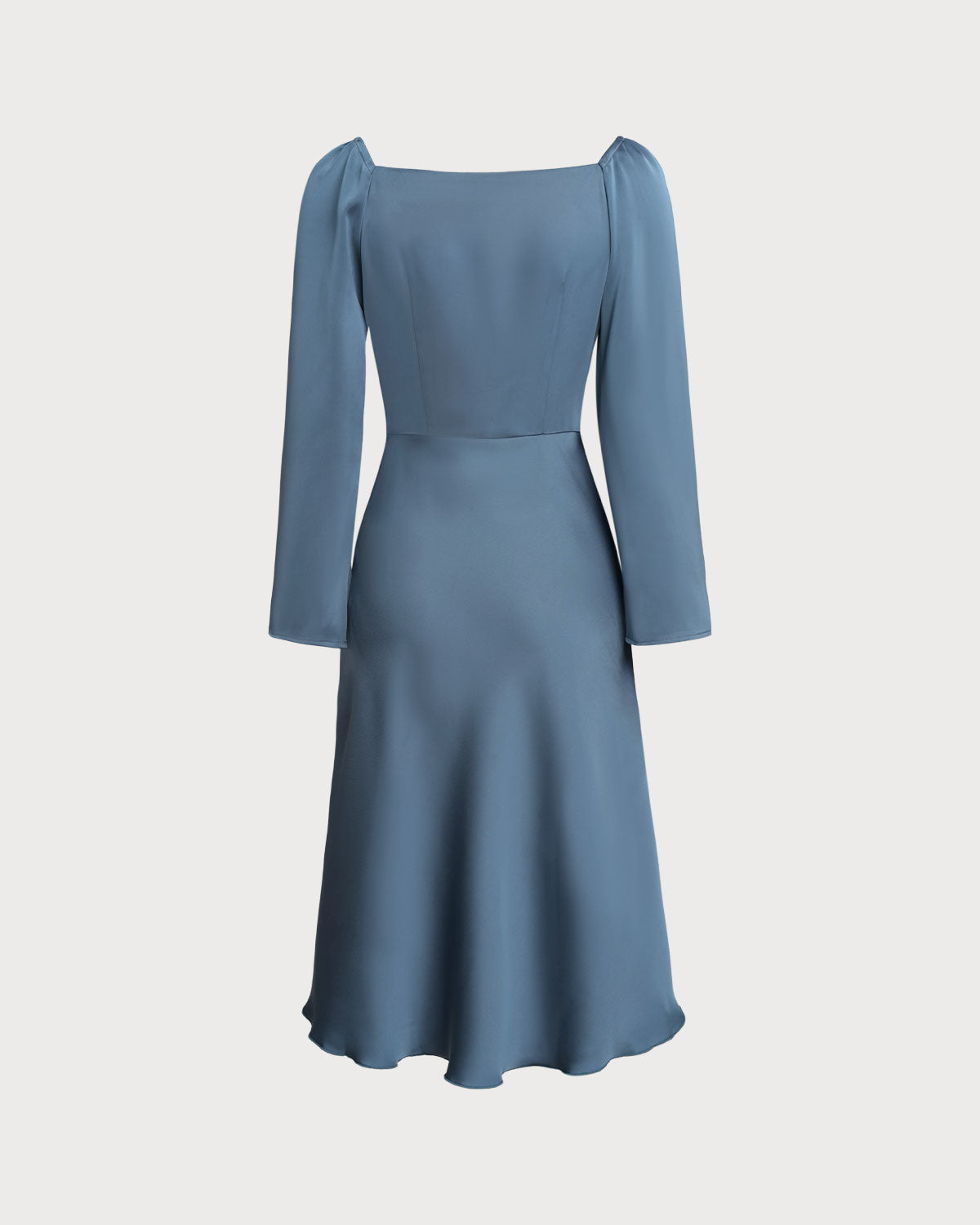 Rihoas Satin Cowl Neck Midi Dress for Weddings, Cocktail Parties & Events, Blue / XS Rihoas Satin Cowl Neck Midi Dress for Weddings, Cocktail Parties & Events, Blue / XS