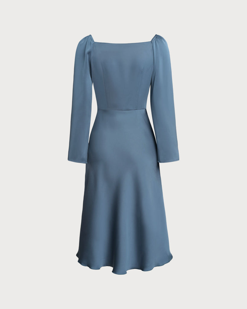 Women's Woven Polyester Midi Dress Dresses - RIHOAS