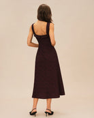 Women's Woven Polyester Midi Dress Dresses - RIHOAS