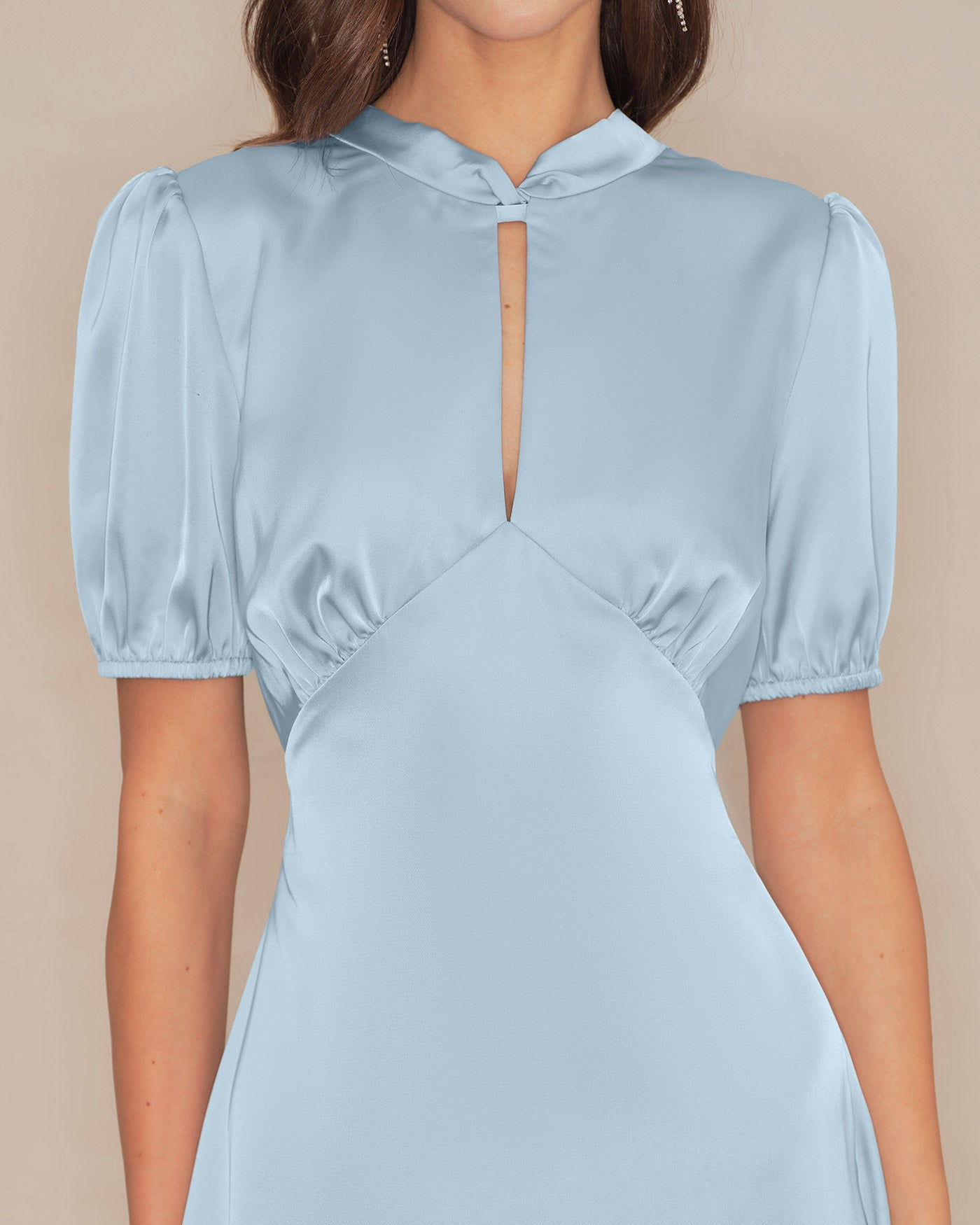 Women's Woven Polyester Midi Dress Dresses - RIHOAS