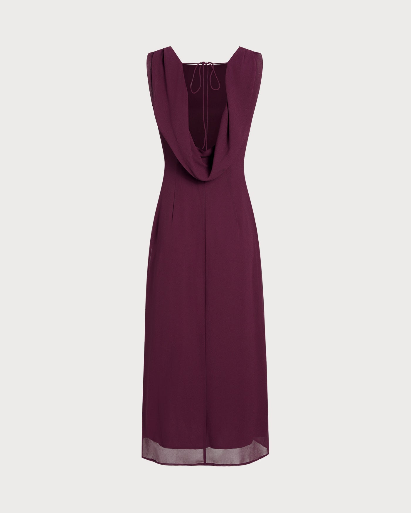 Wine Red Boat Neck Backless Midi Dress & Reviews - Wine Red - Dresses | RIHOAS Wine Red Boat Neck Backless Midi Dress & Reviews - Wine Red - Dresses | RIHOAS