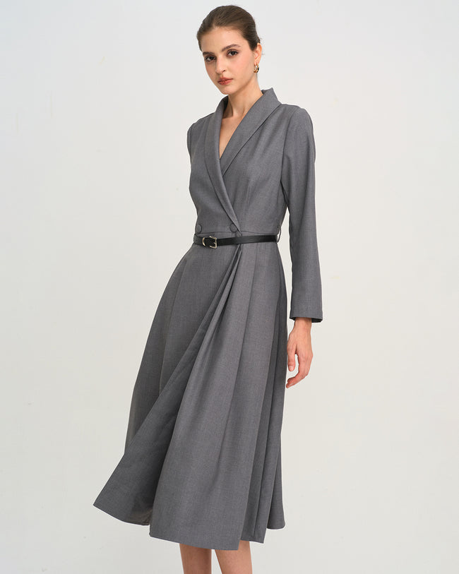 Women's Woven Polyester Midi Dress Dresses - RIHOAS