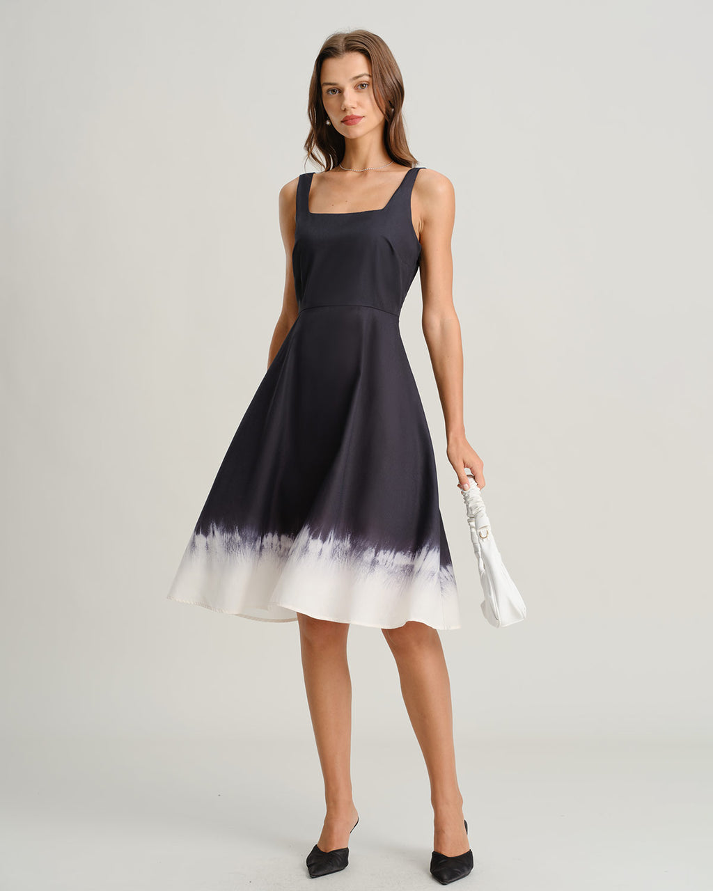 Women's Woven Polyester Midi Dress Dresses - RIHOAS