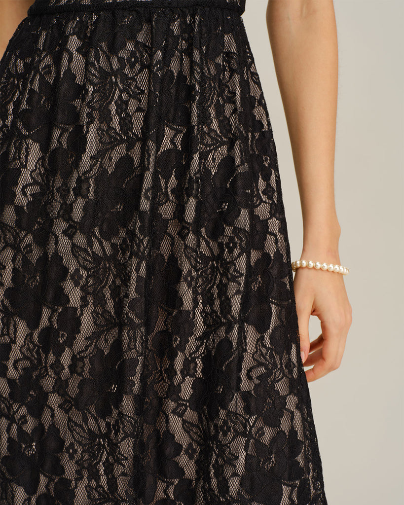 Women's Woven Polyester Midi Dress Dresses - RIHOAS