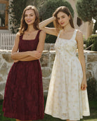 Women's Woven Polyester Midi Dress Dresses - RIHOAS