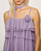 Women's Woven Polyester Midi Dress Dresses - RIHOAS