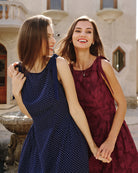 Women's Woven Polyester Midi Dress Dresses - RIHOAS
