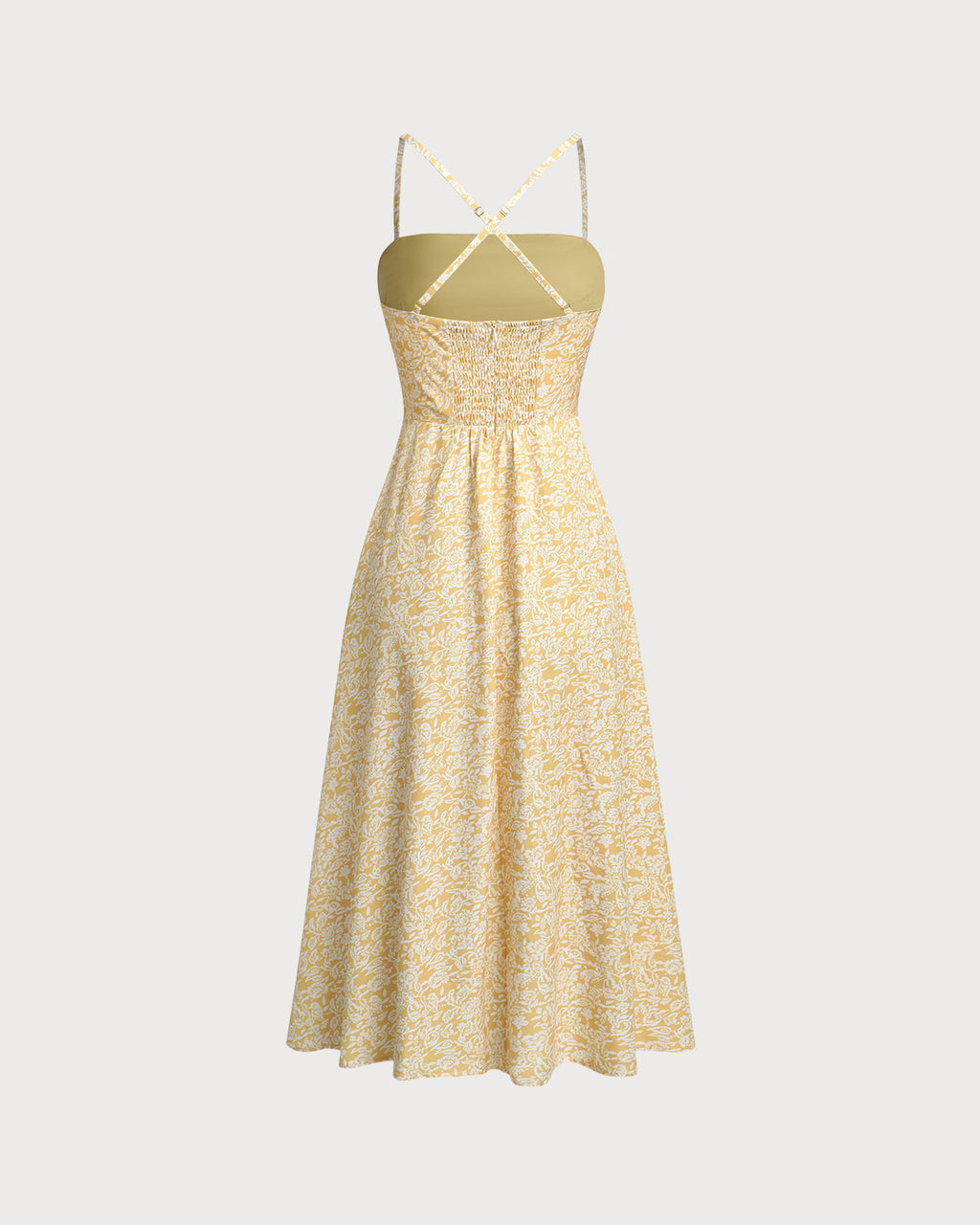 Women's Woven Polyester Midi Dress Dresses - RIHOAS