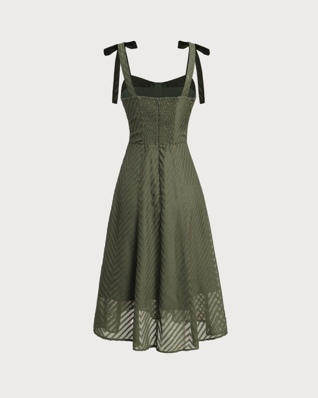 Women's Woven Polyester Midi Dress Dresses - RIHOAS