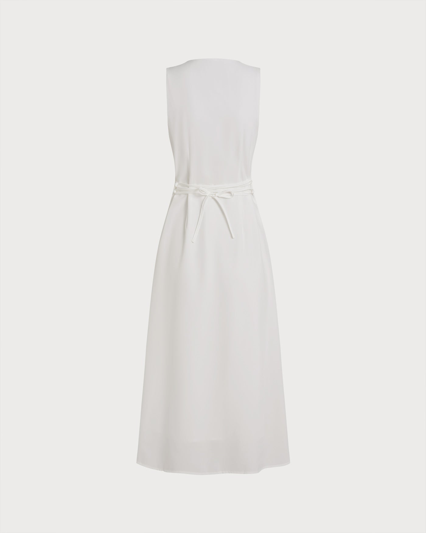 White Button Tie Tunic Midi Dress & Reviews - White - Dresses White Button Tie Tunic Midi Dress & Reviews - White - Dresses