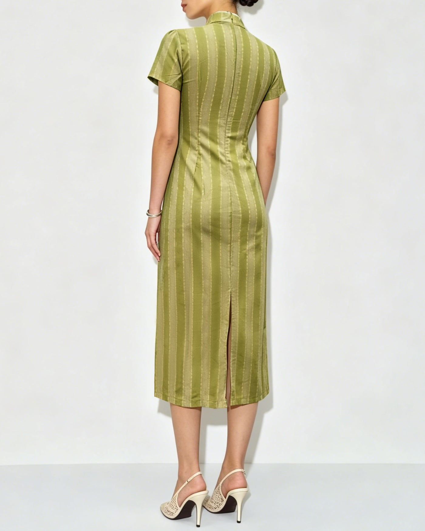 Women's Woven Polyester Midi Dress Dresses - RIHOAS