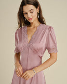 Women's Woven Polyester Midi Dress Dresses - RIHOAS