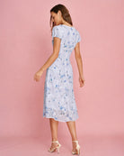Women's Woven Polyester Midi Dress Dresses - RIHOAS
