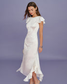 Women's Woven Polyester Midi Dress Dresses - RIHOAS